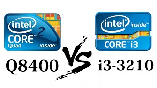 Core 2 Quad Q8400 VS Core i3 3210  Games Benchmark [upl. by Fisher]