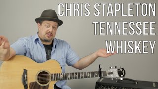 Chris Stapleton  Tennessee Whiskey  Guitar Lesson  How To Play Super Easy Beginner Acoustic [upl. by Kyla]