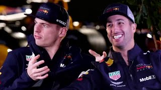 On The Sofa with Daniel Ricciardo and Max Verstappen [upl. by Nilats]