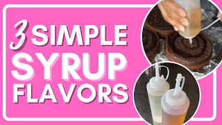 SIMPLE SYRUP FLAVORS FOR CAKE  3 Easy Recipes [upl. by Gillian]