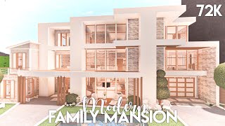 Modern Family Mansion  Bloxburg Build [upl. by Ahsetan]