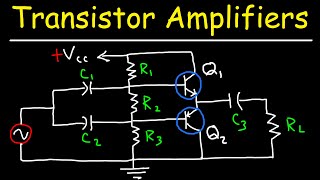 Transistor Amplifiers  Class A AB B amp C Circuits [upl. by Antsirhc]