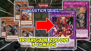 Tri Brigade Deck Master Duel Combos DPE Zoodiac [upl. by Neil]