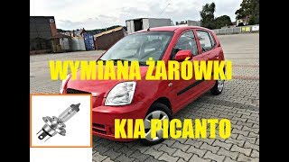 Jak wyciągnąć reflektorżarówkę z KIA Picanto [upl. by Joela]