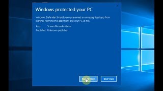 How to Disable Warning Message quotWindows Protected Your PCquot on Windows 10 [upl. by Gilchrist965]