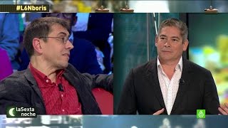 Boris Izaguirre quotMonedero si usted fuera a Venezuela no vería un programa como laSexta Nochequot [upl. by Lleunamme]