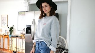 DIY Reconstruct and Style an Oversized Sweatshirt [upl. by Akinak]