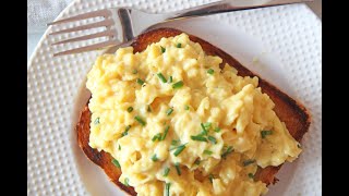 How To Make The Creamiest Scrambled Eggs [upl. by Onitselec]