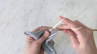 Picking up Stitches Purlwise Tutorial  Purl Soho [upl. by Eelyk]