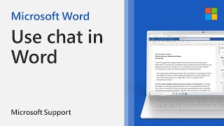 How to chat in Word  Microsoft [upl. by Maclay]