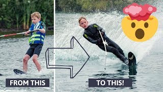 INSANE ONE YEAR WATER SKI PROGRESSION [upl. by Hillery]