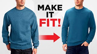 How To Tailor A Sweater To Fit PERFECTLY [upl. by Laehcor]