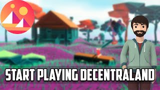 How to start playing Decentraland  Decentraland tutorial  MANA TOKEN [upl. by Gibert]