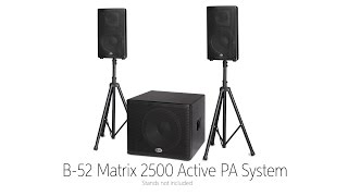 B52 Matrix Active PA System by Sweetwater Sound [upl. by Seema]