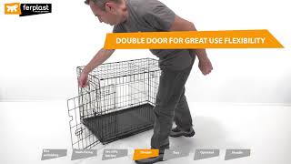 FERPLAST DOG CRATE DOGINN ASSEMBLY INSTRUCTIONS [upl. by Grindlay]