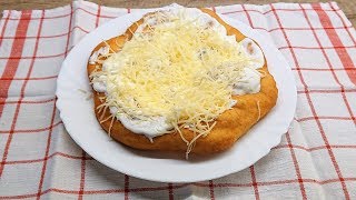 Lángos recept kefires tésztásTTkonyhája [upl. by Anialad]