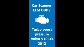 Turbo boost pressure  Volvo D3 [upl. by Otsuaf]