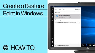 Create a Restore Point in Windows  HP Computers  HP Support [upl. by Cosimo]