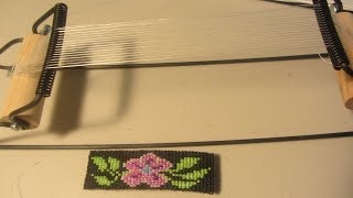 Beginning Looming How to Use a Beading Loom [upl. by Rosalee955]