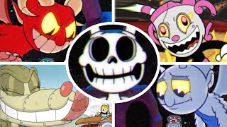 Cuphead  All Secret Bosses DLC Included [upl. by Ahsima225]