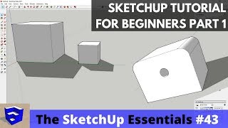 SketchUp Tutorial for Beginners  Part 1  Basic Functions [upl. by Atte197]