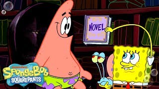 Patrick Hits the Books 📚 New Episode Official Clip  SpongeBob [upl. by Durman152]