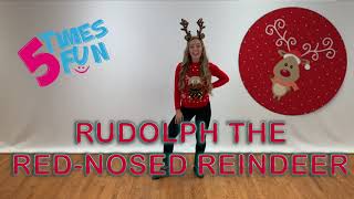 Fun Holiday Dance Choreography to Rudolph The RedNosed Reindeer [upl. by Leihcey]