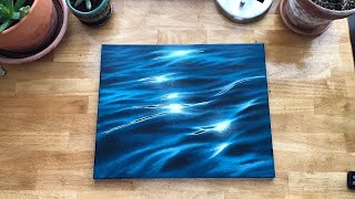 Painting the Waters Surface in Acrylics [upl. by Farrow]