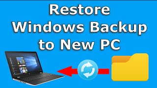 Restore Windows 10 backup to new PC Easy step by step guide [upl. by Merrow]