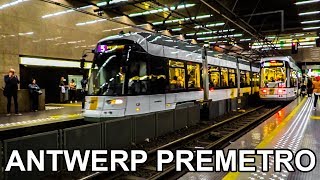 🇧🇪 Antwerp Underground Light Rail  Antwerpen Premetro  Prémétro dAnvers 2019 [upl. by Marras]