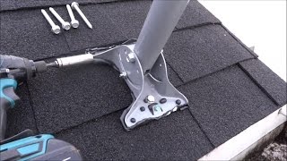 Satellite TV Dish Network Mounting and pointing the HD DISH [upl. by Nortyad920]