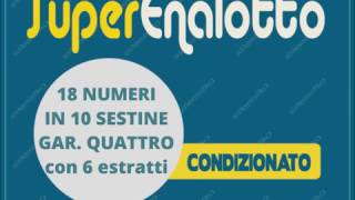 SuperEnalotto  18 numeri in 10 sestine [upl. by Ayotel]