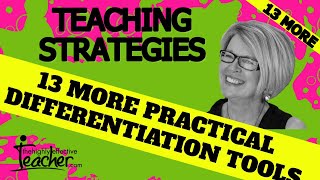 Teaching Strategies More Practical Differentiation Strategies for the Classroom [upl. by Saerdna]