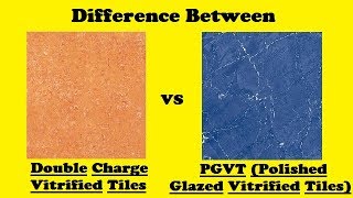 Double Charge Vitrified Tiles vs PGVT Flooring [upl. by Oguh]