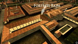 Animation of ancient Roman Fort in Caerleon Wales [upl. by Aniwde150]