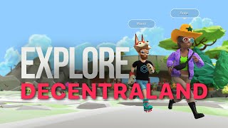 Explore Decentraland A Virtual Social World [upl. by Ayatnwahs]