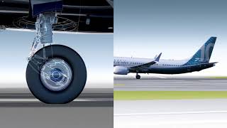 How the 737 MAX 10 landing gear works [upl. by Erapsag]