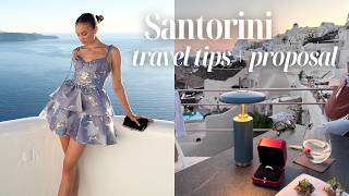 SANTORINI VLOG travel tips amp proposal [upl. by Hsu405]