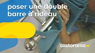 Comment poser une double barre à rideau  Castorama [upl. by Nea]