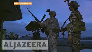 Philippines Navy Seals battle Maute group on Lake Lanao [upl. by Eerised]