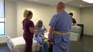 Physical Therapy Transfer Training  How To Transfer From Wheelchair To Bed [upl. by Ann]