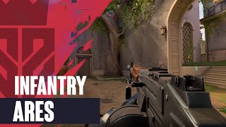 Infantry Ares Skin Showcase  Valorant Infantry Skins [upl. by Adilem199]