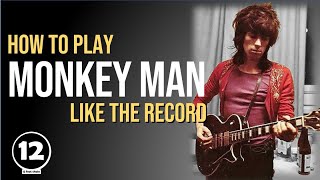 Monkey Man  Rolling Stones  Guitar Lesson [upl. by Ahsenra428]