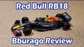 2022 Max Verstappen Bburago RB18 Diecast Review [upl. by Kaiulani924]