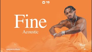 Diamond Platnumz  Fine Acoustic Lyric Video [upl. by Chu624]