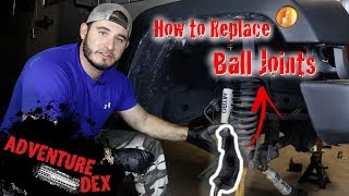 How to replace Jeep JK Ball Joints  Synergy Ball Joints  FULL TUTORIAL [upl. by Ylrebmi40]