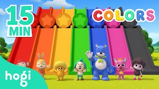 Learn Colors with Hogi’s Friends  15min  Pinkfong amp Hogi  Colors for Kids  Learn with Hogi [upl. by Oludoet]