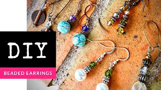 How To Make Beaded Earrings With The Bead Place [upl. by Nalyt]