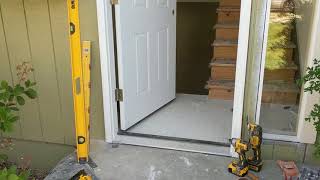 Jeld Wen Front Door Installation  Really crappy products and craftsmanship PART 1 [upl. by Nagaem467]