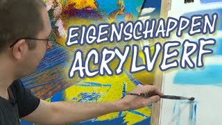 Acrylverf voor beginners eigenschappen en technieken [upl. by Cameron]